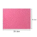 Pink heart pattern silicone fondant lace mold for cake decorating, 24.6x18.3cm size - Miniature Heart Texture (001023) / 24.6x18.3cm