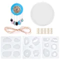 Kit completo de 25 piezas de moldes de resina DIY para colgantes de pared y joyería. - Kit de Molde Colgante Planeta