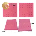 Pink chrysanthemum pattern silicone fondant mold with 10cm size details for baking - Fine Chrysanthemum Texture Style (50-134-A) / 10cmx10cmx0.7cm / Pink