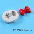 Molde de silicona ovalado blanco para formas de lazo para decoración de pasteles DIY - Estilo Lazo Ovalado Texturizado (50-2765-B) / Rosa