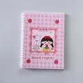 Cute pink A5 spiral release paper notebook with cartoon girl and bunny design - Bunny Girl / A5