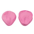 Professional pink petal-shaped silicone mold for fondant and chocolate cake decoration - Petal Leaf Style (50-976-A) / Pink
