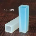 Moule en silicone transparent en forme de colonne rectangulaire pour pendentif en résine DIY - Style Barre Carrée Trapézoïdale (50-389)