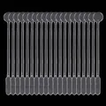 Set of 20 transparent plastic stirring sticks for crystal glue DIY craft jewelry making - Stirring Rod (P22) / 20 Pieces Set / Clear