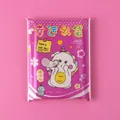 Pochette surprise papeterie créative avec licorne mignonne, sac cadeau rose pour étudiants - Thème Licorne Rouge Rose / Set de 3-5 Pièces / Rose rouge