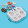 8.7x7.5cm angel portrait relief silicone mold for DIY resin crafts and plaster decoration - 50-681 Gray