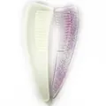 Close-up of DIY silicone comb mold and finished purple glitter resin comb. - No. 3 Comb Mold (50-839-D) / White