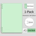 Mint green A5 horizontal line coil notebook with 8mm spacing for office and study - A5 / Mint Green
