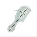 Transparent silicone comb mold with 16.5cm and 4.7cm size markers for DIY epoxy resin - No. 4 Comb Mold (50-840-D) / White