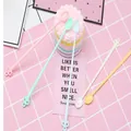 Set of pastel colored plastic mixing spoons for DIY crystal glue resin jewelry making - 5-Color Stirring Spoon (P37) / 5 Pieces