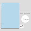 Sky blue A5 lined spiral notebook with 8mm ruling and durable side coil binding - A5 / Sky Blue