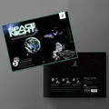 Astronaut scratch art kit with 2 sheets and stylus for DIY space night scene - Look up