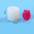 Stampo in silicone a forma di tulipano per candele artigianali fai da te, 5x5.6cm - Stile Tulipano (50-2938-D) / 50-2938-D