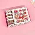 Kawaii pink stationery gift set with decorative washi tapes and cute cartoon girl stickers - Home Girl