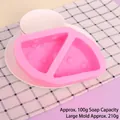 Molde de silicona rosa en forma de triángulo de queso con dimensiones - Queso Triangular (50-1836-A) / L / Rosa
