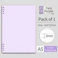 A5 lavender purple spiral notebook with 8mm lined pages for office use - A5 / Taro Purple