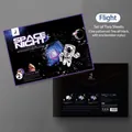Creative astronaut space theme night view scratch art set with DIY tools for stress relief - Flight