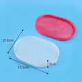 High-quality oval silicone tray mold for resin DIY with clear dimensions and weight - Small (60-1064) / 15.5cmx10.8cmx2cm