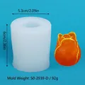 Stampo in silicone per candele e saponi a tulipano, largo 5,3 cm e alto 6 cm per il fai da te. - Stile Tulipano (50-2939-D) / 50-2939-D