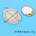 Retro floral relief silicone mold for fondant decoration with 11.2cm size mark - Rose Vine (50-808) / Gray