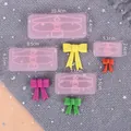 Professionele siliconen strikjesvormen voor fondant in diverse maten met gewichtsinformatie - Strik Lint Siliconen Vorm (83025)