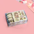 Cute cartoon sticker and washi tape set for journaling in themed gift box - Fitness Enthusiast