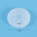 DIY snowflake silicone resin mold with 4.5cm diameter and 0.6cm thickness dimensions - Snowflake Style 3 (60-564) / Diameter 4.5cm Thickness 0.6cm