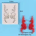 Vintage European floral relief silicone mold for cake decoration, measurements included - Classical Pattern (50-750) / Gray