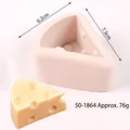 Molde de silicona artesanal con forma de queso para velas DIY, jabón y artesanías de resina - Queso Triangular (50-1864-B) / Gris