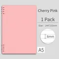 Pink A5 spiral notebook with 8mm horizontal lines for study and office - A5 / Sakura Pink