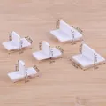 Professionele set van 5 witte geometrische fondant- en koekjesstempels met afmetingen. - Letter Symbool Handvat Vorm (83028)