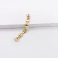 Minimalist gold chain link magnetic ear cuff earring designed for non-pierced ears in style - Lock Ear Bone Clip / Gold