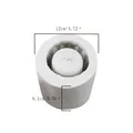 White cylindrical silicone mold for succulent pots, measuring 12cm in diameter. - 50-881-B (Wave Pattern White Style)