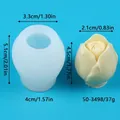 Stampo in silicone a tulipano per candele e saponi fai-da-te con misure - Stile Tulipano (50-3498-D) / 50-3498-D