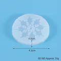 Molde de silicona copo de nieve para colgantes de resina DIY. - Estilo de Copo 4 (60-565)