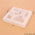 Dimensioni dettagliate dello stampo in silicone per orecchini e ciondoli geometrici - Multiple Geometric Shapes (60-195)