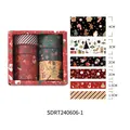 Set di 6 rotoli di nastro washi natalizio con varie larghezze e motivi festivi per il fai-da-te - Set da 6 rotoli / Set Natalizio 6 Rotoli 1