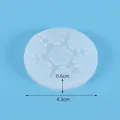 Snowflake silicone mold for DIY resin jewelry, size 4.3cm diameter and 0.6cm thickness. - Snowflake Style 2 (60-568) / Diameter 4.3cm Thickness 0.6cm