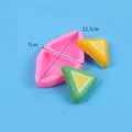 Molde de silicona de queso triangular para velas artesanales y yeso, peso aprox. 70g - Queso Triangular (50-2995-A) / Rosa