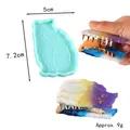 Cat-shaped silicone mold for DIY gradient resin hair clip jewelry making accessories - Cat Shape (60-932)