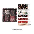 Set di 6 rotoli di nastro Washi natalizio con diverse larghezze e motivi festivi per DIY - Set da 6 rotoli / Set Natalizio 6 Rotoli 2