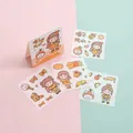 Lot d'autocollants mignons thème soda à l'orange et filles pour décoration DIY - Little Orange / 4 pièces / Orange