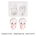 Professional skull shaped silicone mold for Halloween fondant cake and candle DIY - Skull (50-1734-B) / 7.5cm x 6cm / Gray