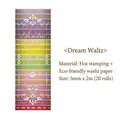 Aerobic Life series gold foil washi tape set with 20 decorative rolls - 20 Rolls Box / Dreamy Waltz