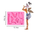 Fairy-shaped DIY silicone mold with dimensions 13.4cm x 10.4cm for resin crafts - 50-2393