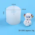 Mini schaap siliconen mal voor DIY hars, gips en kaarsen, ongeveer 53g - Liggende Ram (50-3081)