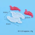 Abstrakte Vogel- und Flügelform Silikonform für DIY-Ohrringe und Schmuckanhänger - Abstrakte Flügel (60-1116) / 8.5x6.6x0.5cm