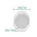 Octagonal silicone resin mold for DIY coasters, 7cm diameter and 1.25cm height. - Small Octagon (60-328)