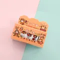 Cute cartoon tiger theme washi tape set with three rolls for decorative journaling - Orange Girl