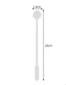 Transparent epoxy resin stirring rod crafting tool with 10cm length and 1.3cm width - Stirring Rod (P22-10) / 10 Pieces/Pack (10cm) / Clear